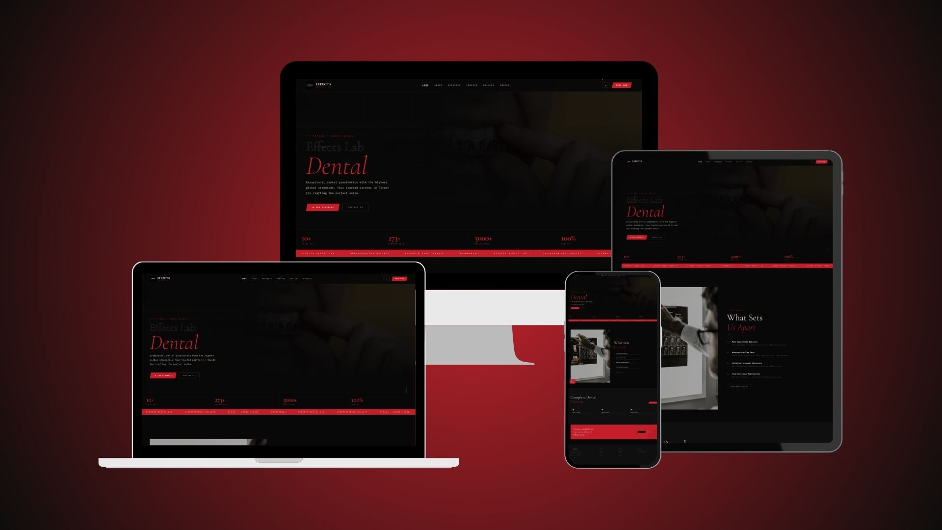 Effects Lab Dental — dental lab website by Safe Hands Digital