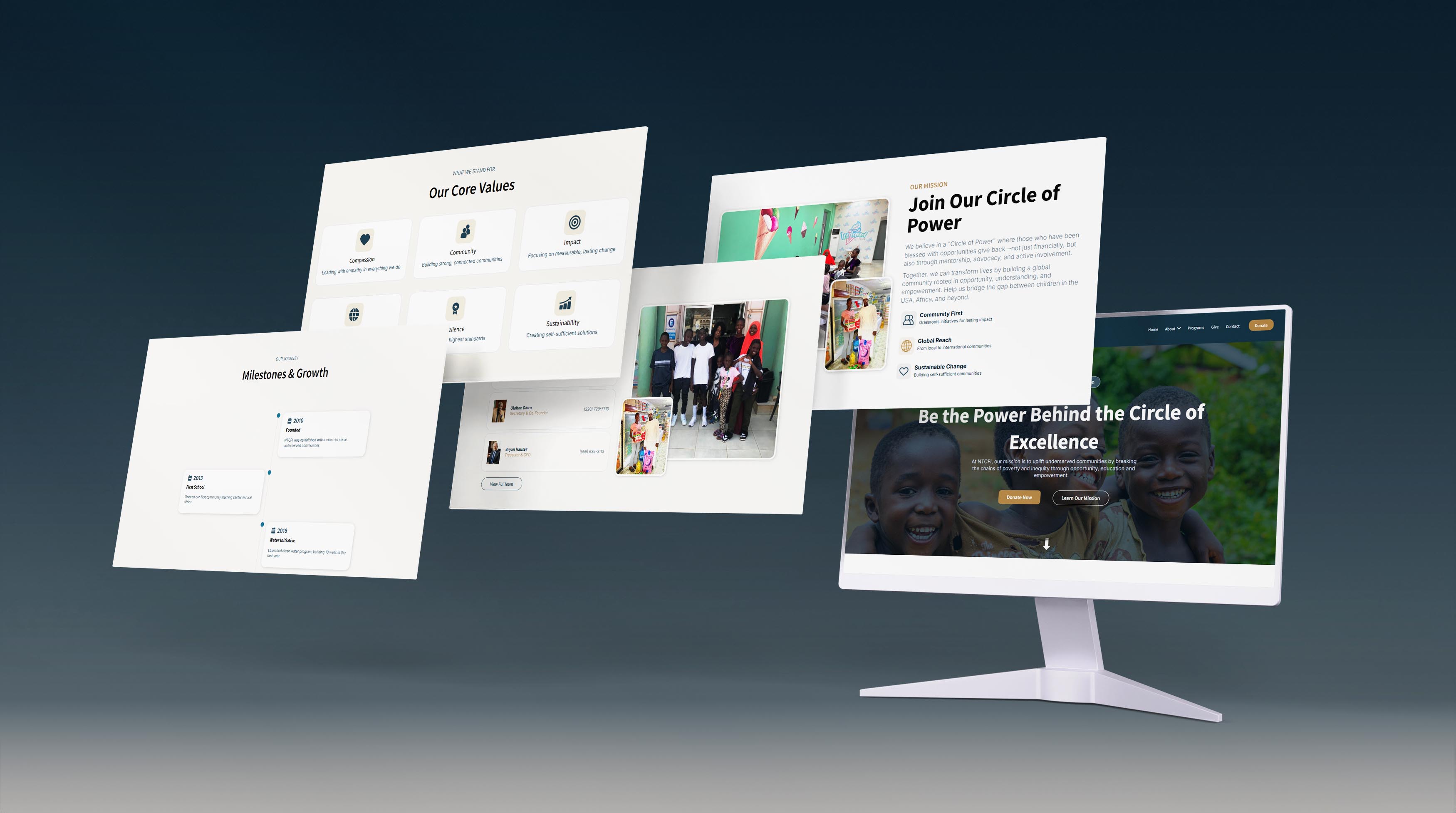 Nurture The Children Future — non-profit website by Safe Hands Digital